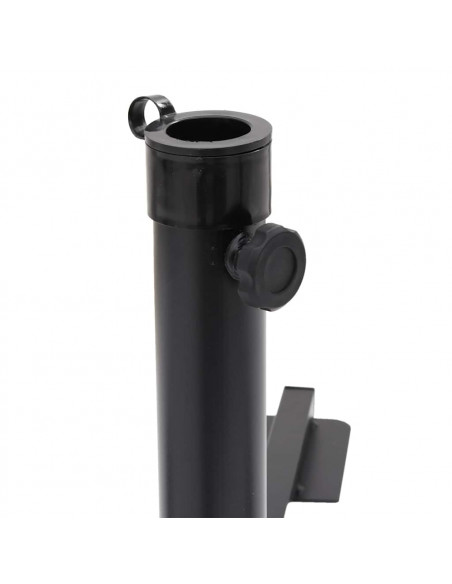 Set Base per Ombrellone da Giardino 5 pz in Granito e Acciaio