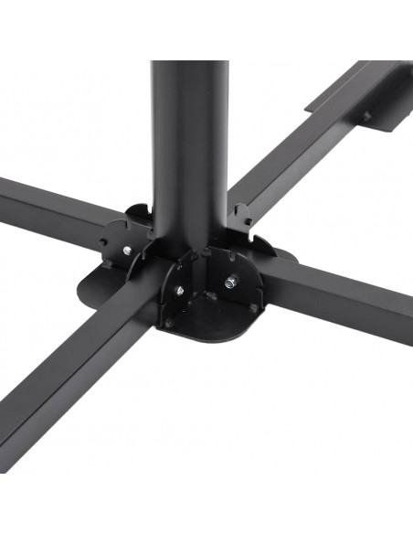 Set Base per Ombrellone da Giardino 5 pz in Granito e Acciaio