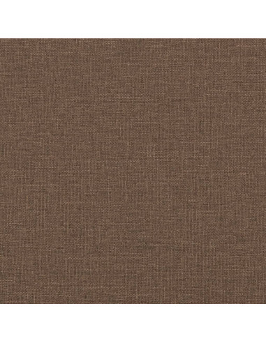 Set di Divani 3 pz con Cuscini Marrone in Tessuto