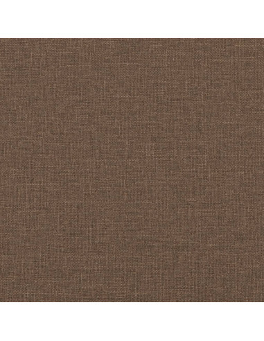 Set di Divani 4 pz con Poggiapiedi Marrone in Tessuto