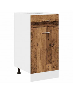 Set di Mobili da Cucina 11 pz Legno Antico in Truciolato