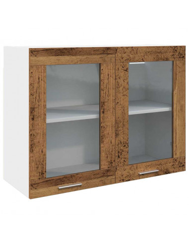 Set di Mobili da Cucina 7 pz Legno Antico in Truciolato