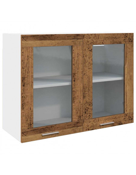 Set di Mobili da Cucina 7 pz Legno Antico in Truciolato