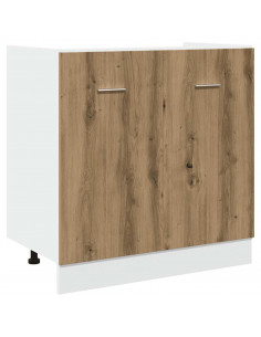 Set di Mobili da Cucina 7 pz Rovere Artigianale Truciolato