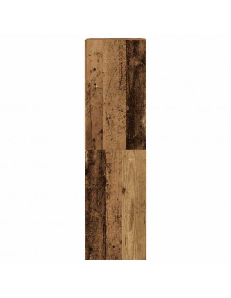 Set Mobile TV 5 pz Montato a Parete Legno Antico in Truciolato
