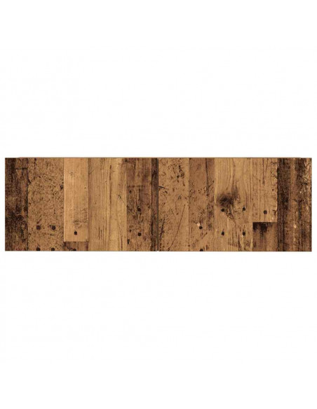 Set Mobile TV 5 pz Montato a Parete Legno Antico in Truciolato