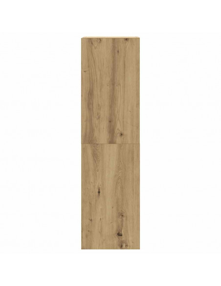 Set Mobile TV 5 pz Montato a Parete Rovere in Legno Multistrato