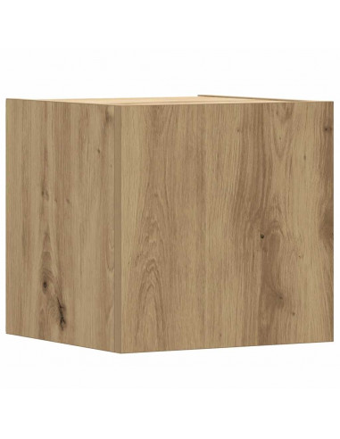 Set Mobile TV 5 pz Montato a Parete Rovere in Legno Multistrato