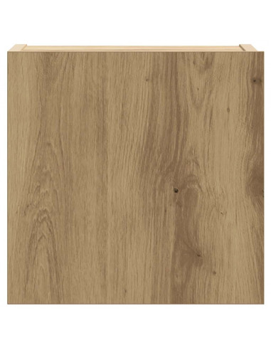 Set Mobile TV 5 pz Montato a Parete Rovere in Legno Multistrato