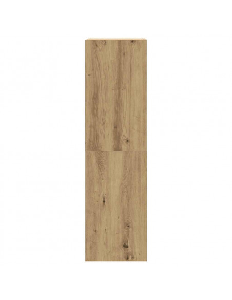 Set Mobile TV 8 pz Montato a Parete Rovere in Legno Multistrato