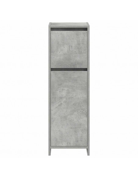 Set Mobili da Bagno 3 pz Grigio Cemento in Legno Multistrato