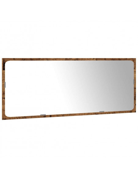 Set Mobili da Bagno 3 pz Legno Antico in Legno Multistrato
