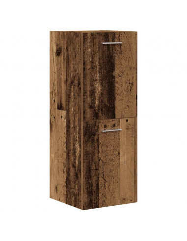 Set Mobili da Bagno 3 pz Legno Antico in Legno Multistrato