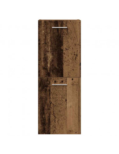 Set Mobili da Bagno 3 pz Legno Antico in Legno Multistrato
