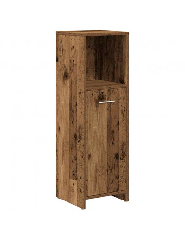 Set Mobili da Bagno 3 pz Legno Antico in Legno Multistrato