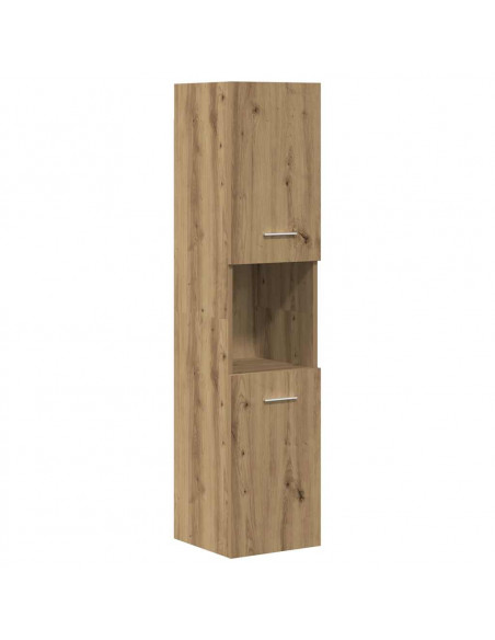 Set Mobili da Bagno 3 pz Rovere Artigianale Legno Multistrato