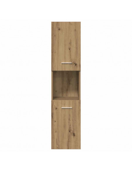 Set Mobili da Bagno 3 pz Rovere Artigianale Legno Multistrato