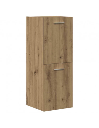 Set Mobili da Bagno 3 pz Rovere Artigianale Legno Multistrato