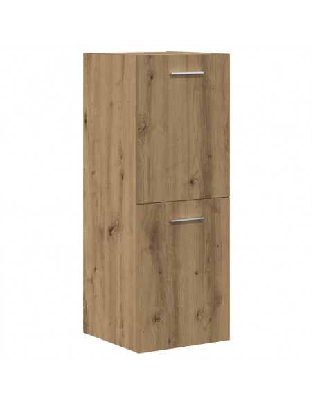 Set Mobili da Bagno 3 pz Rovere Artigianale Legno Multistrato