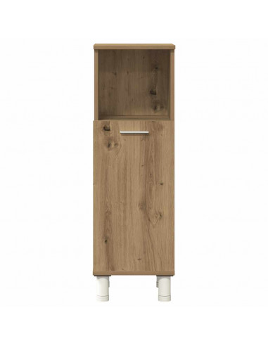 Set Mobili da Bagno 3 pz Rovere Artigianale Legno Multistrato