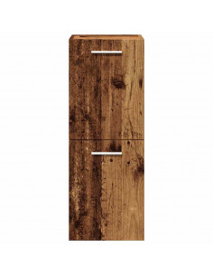 Set Mobili da Bagno 4 pz Legno Antico in Legno Multistrato