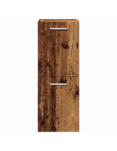 Set Mobili da Bagno 4 pz Legno Antico in Legno Multistrato