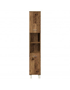 Set Mobili da Bagno 4 pz Legno Antico in Legno Multistrato