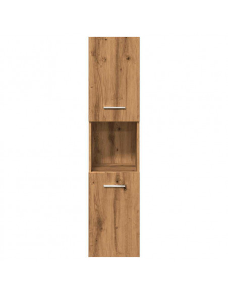 Set Mobili da Bagno 4 pz Rovere Artigianale Legno Multistrato