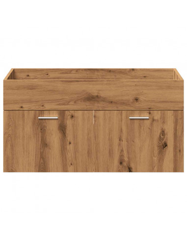 Set Mobili da Bagno 4 pz Rovere Artigianale Legno Multistrato