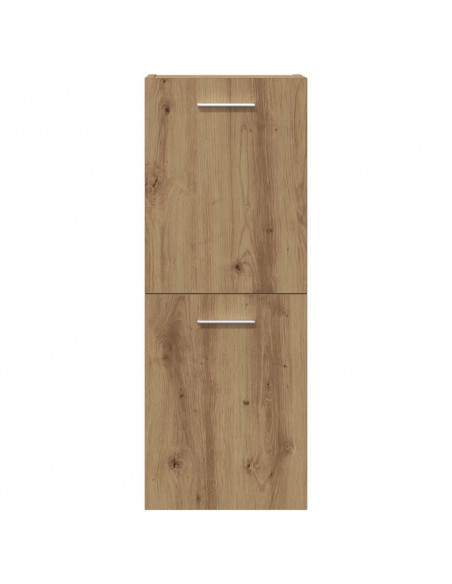 Set Mobili da Bagno 4 pz Rovere Artigianale Legno Multistrato