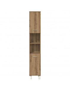 Set Mobili da Bagno 4 pz Rovere Artigianale Legno Multistrato