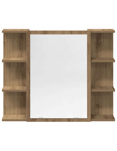 Set Mobili da Bagno 4 pz Rovere Artigianale Legno Multistrato