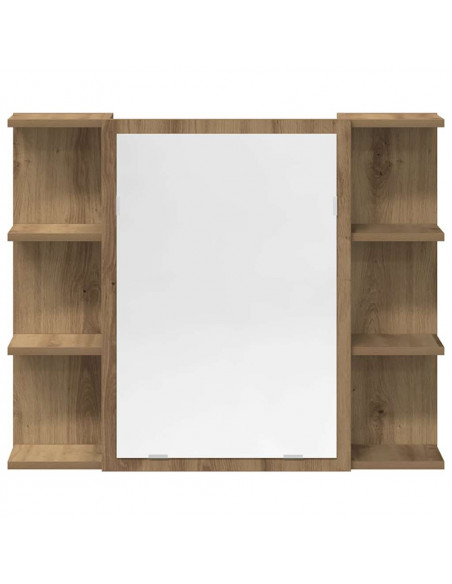 Set Mobili da Bagno 4 pz Rovere Artigianale Legno Multistrato