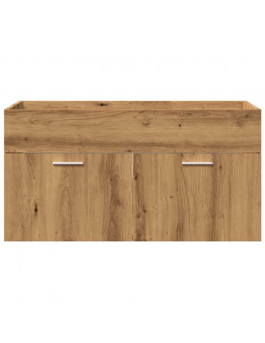 Set Mobili da Bagno 5 pz Rovere Artigianale Legno Multistrato