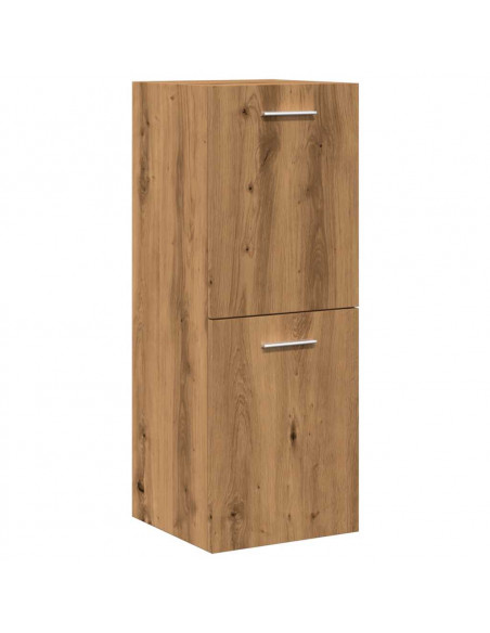 Set Mobili da Bagno 5 pz Rovere Artigianale Legno Multistrato