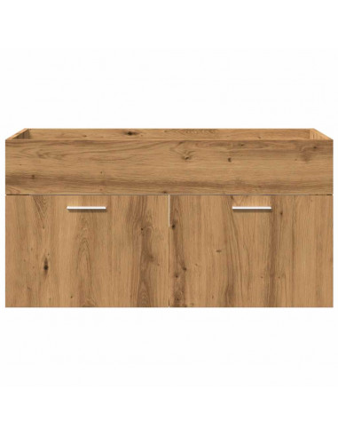 Set Mobili da Bagno 5 pz Rovere Artigianale Legno Multistrato