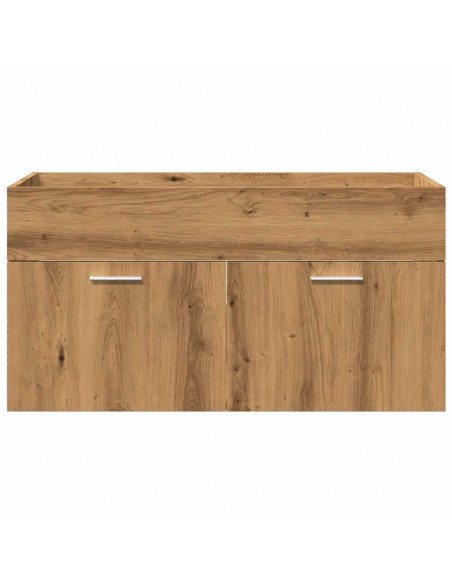 Set Mobili da Bagno 5 pz Rovere Artigianale Legno Multistrato