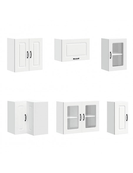 Set Mobili da Cucina 11 pz Kalmar Bianchi Legno Multistrato