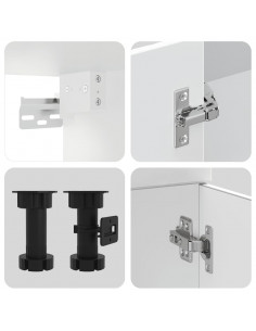 Set Mobili da Cucina 11 pz Porto Bianchi Legno Multistrato