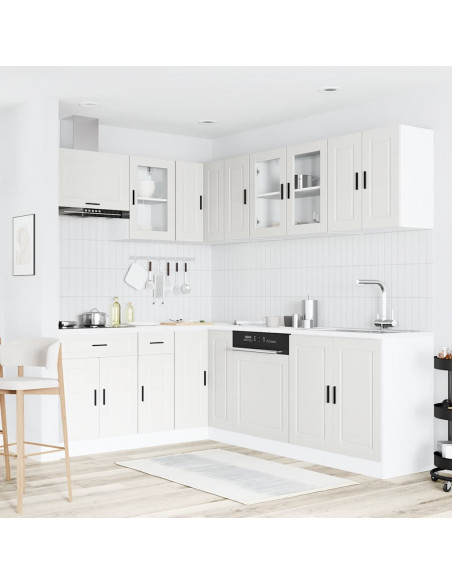 Set Mobili da Cucina 11 pz Porto Bianchi Legno Multistrato