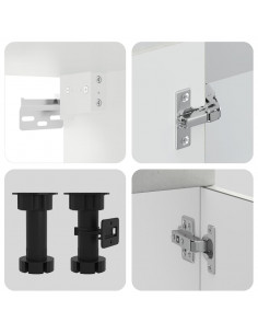 Set Mobili da Cucina 11 pz Porto Grigio Cemento in Truciolato