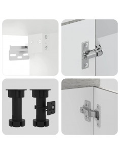 Set Mobili da Cucina 11 pz Porto Grigio Sonoma in Truciolato