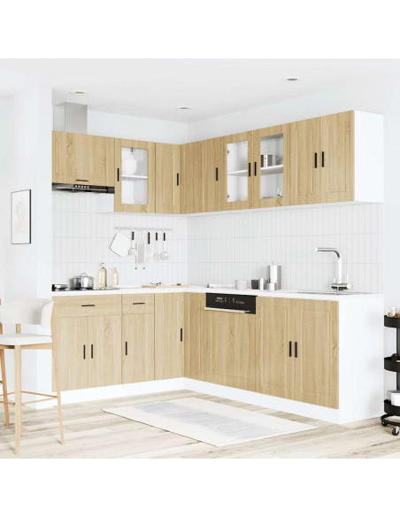 Set Mobili da Cucina 11 pz Porto Rovere Sonoma in Truciolato