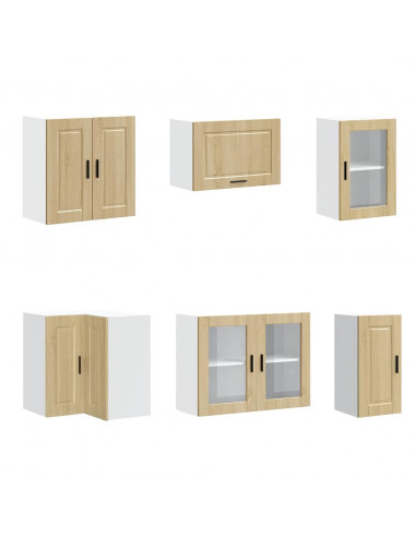 Set Mobili da Cucina 11 pz Porto Rovere Sonoma in Truciolato