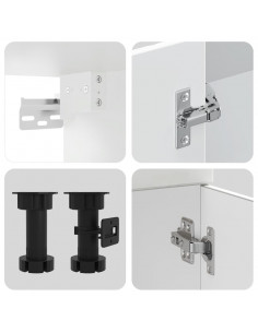 Set Mobili da Cucina 7 pz Kalmar Bianco Legno Multistrato