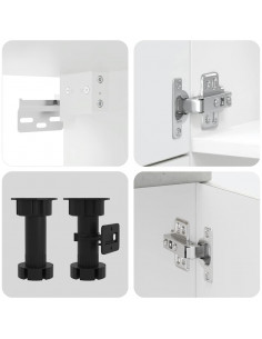 Set Mobili da Cucina 7 pz Kalmar Grigio Cemento in Truciolato