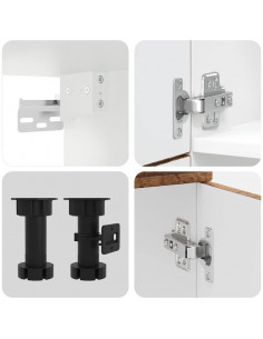 Set Mobili da Cucina 7 pz Kalmar Legno Vecchio in Truciolato