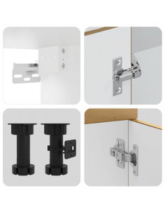 Set Mobili da Cucina 7 pz Kalmar Rovere Artigianale Truciolato