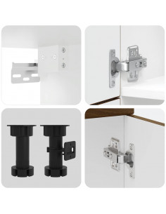 Set Mobili da Cucina 7 pz Kalmar Rovere Marrone in Truciolato 2