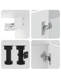 Set Mobili da Cucina 8 pz Kalmar Bianco Legno Multistrato